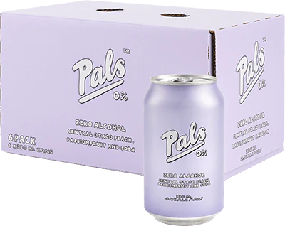 RTD 6 Pack 330ml Pals 0% Central Otago Peach, Passionfruit and Soda
