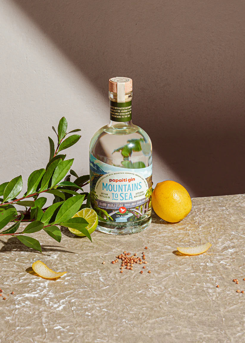 Contemporary Papaiti Gin | Mountains to Sea Gin