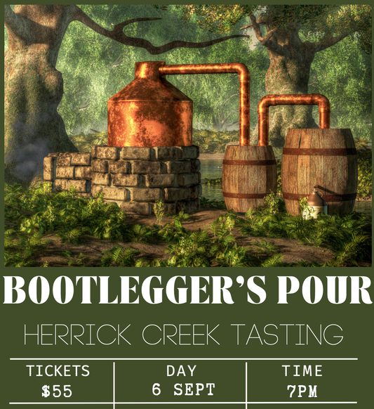 Event Tickets A BOOTLEGGER'S POUR; Herrick Creek Feature Night