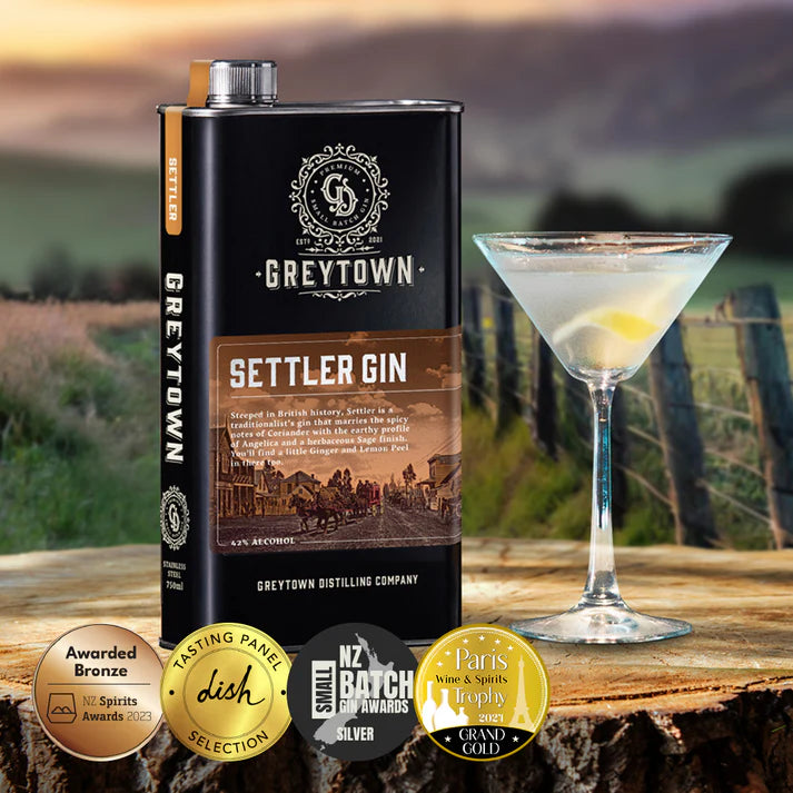 Gin 750ml Greytown Distilling | Settler Premium Gin