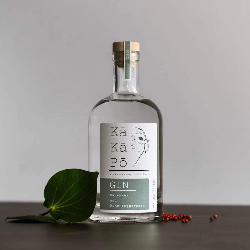Contemporary Kākāpō Kawakawa & Pink Peppercorn Gin