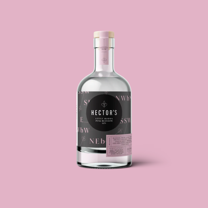 Contemporary Hector's Little Akaloa Pink Blossom Gin