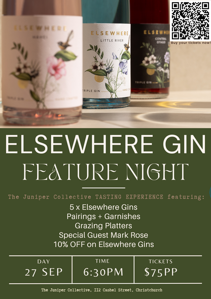 FEATURE NIGHT: Elsewhere Gin Tasting