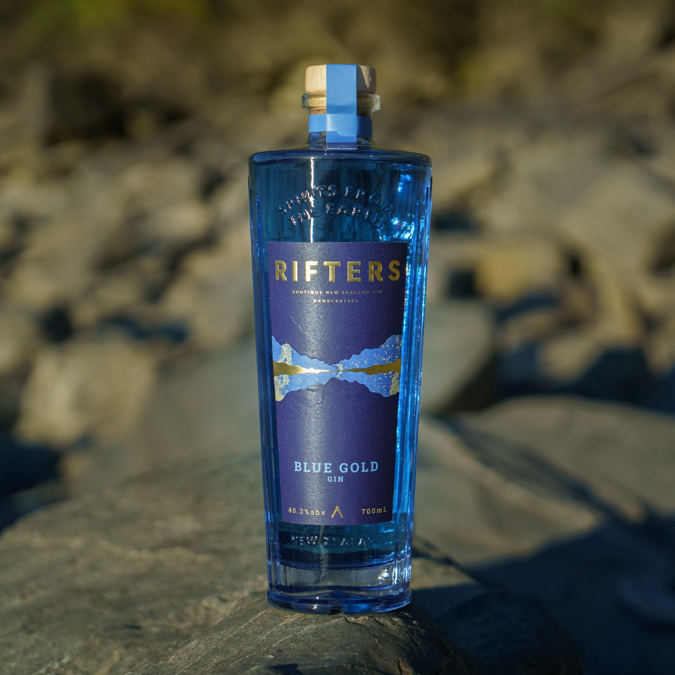 Contemporary Rifters Blue Gold Gin