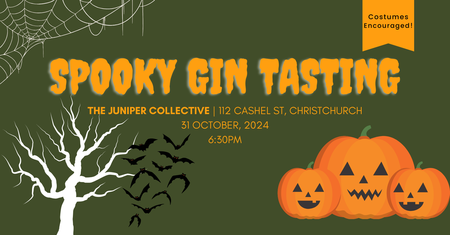 Spooky Gin Tasting! 31 October, 2024